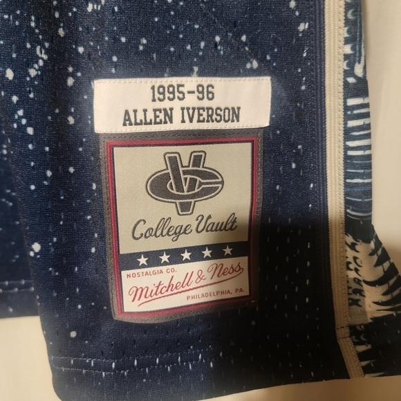 Mitchell & Ness 1995-96 Georgetown Hoyas Allen Iverson Swingman Jersey Men Large - Picture 3 of 6